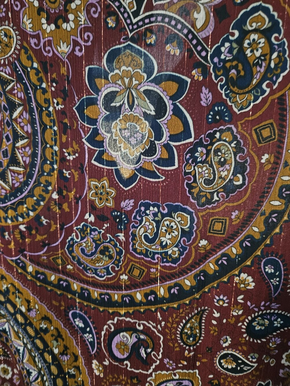 Johnny Was JADE XS Tiered Maxi Dress Metallic Paisley Boho Chic Fall - Picture 10 of 10